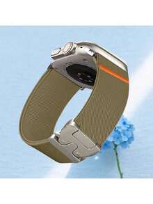 1pc Sport Nylon Stretchy Watch Band Parachute Buckle Compatible With Apple Watch Series11 42mm 46mm For Woman Man,Compatible With Apple Watch 42mm 46mm 45mm 44mm 38mm 40mm 41mm 49mm,Compatible With Apple Watch Series11/10/9 8/7/6/5/4/3/2/1/SE/Ultra2&1