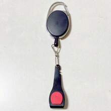 Topline Tackle 1pc Multi-Functional Stainless Steel Fishing Scissors, Fishing Line Cutter, Orange/ Color, With Retractable Clip