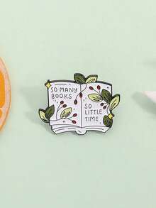 1PC Book Lovers Enamel Pin Books Brooch Pines Lapel Pins Badge On Backpack Clothing Accessories Fashion Jewelry Gift