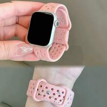 Compatible With Apple Watch Men's And Women's Watch Straps 3 Color Combination Set Simple Comfortable Soft Waterproof Sports Invisible Buckle Silicone Watch Strap Compatible With Apple Watch Series 10 /Ultra/9/8/7/6/SE/5/4/3 Fashion Watch Strap Compatible With 38/40/41/42/44/45/49/46MM Easy To Replace The Watch Strap