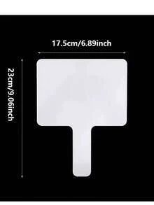 Conjunto de 10 Quadros Brancos de Dupla Face - Quadros Brancos Portáteis, Quadros de Mensagens para Aprendizado e Uso Doméstico com Superfície Apagável, Ideal para Sala de Aula, Casa e Escritório, Quadros de Escrita para Sala de Aula | Quadros Redondos | Quadros de Plástico, Quadros Apagáveis