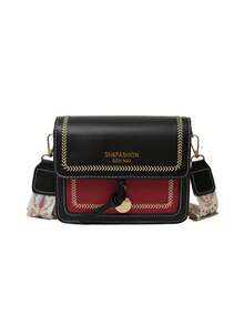 Nouveau sac à bandoulière/sac bandoulière blocs de couleurs, petit sac carré