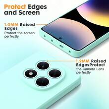 适用于 Redmi Note 14 Pro 13 Pro 12 11 10 9 的硅胶液态保护壳，触感柔软顺滑；适用于 12 Lite 11 Lite 的硅胶防震超薄保护壳；适用于 Galaxy A16 A56 A06 A36 A26 的液态手机壳；适用于 Galaxy A15 A55 A14 A54 S25 Ultra S24 Ultra S23 Ultra S22 Plus S21 FE S25 FE 的防摔手机壳；兼容 Apple 17.16、15.14、13.12、12.11 系列手机壳，国际版，非国内版。 - 淡青色 - 查看 3