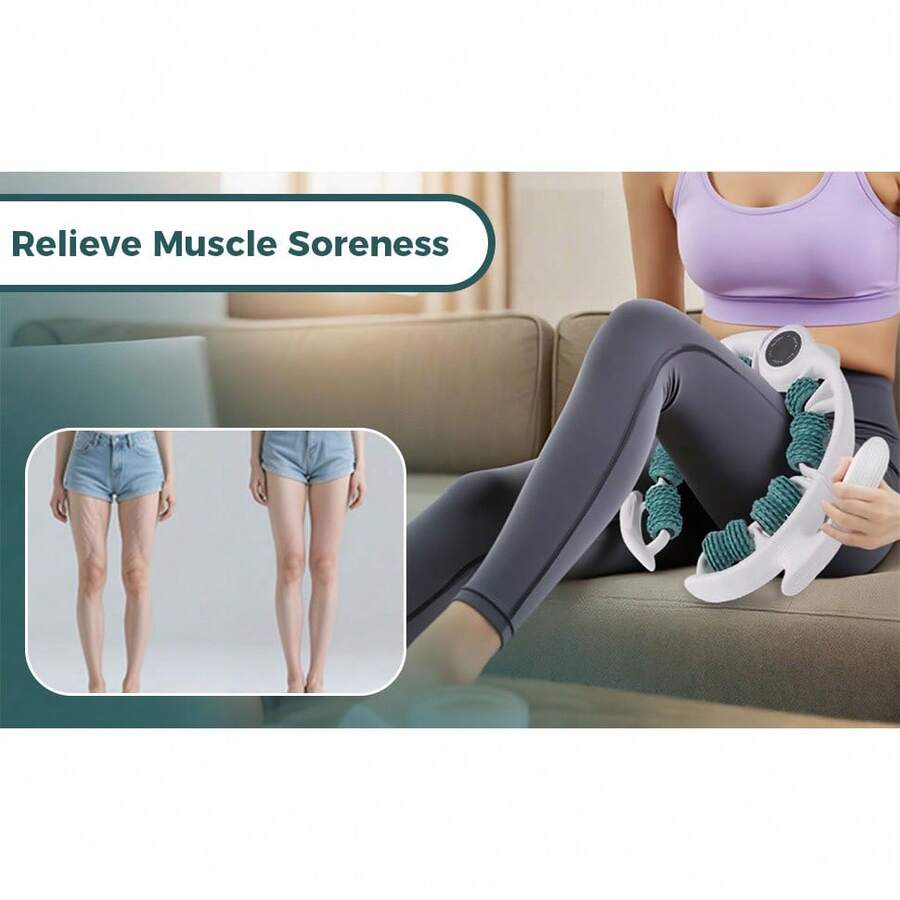 [Christmas And Thanksgiving Day]14 Wheels Leg Massager, Leg Massage Roller, Leg Meridian Relaxation And Muscle Stretching Tool, Gift For Women Men, Body Care