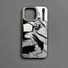Funda de teléfono C-Chainsaw-manS Denji MAKIMA compatible con  16 15 14 13 12 11 Pro Max, negro mate, multicolor, láser, metálico, aurora, funda compatible con  17, funda  17 Pro, funda  17 Pro Max - z4 - Ver 5