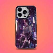Funda de teléfono C-Chainsaw M-Man Reze compatible con  16,15,14,13,12,11,Mini,Pro,E,SE4,XS,MAX, cubierta negra mate tipo caramelo, compatible con funda de  17, funda de  17 Pro, funda de  17 Pro Max - z5 - Ver 12