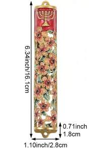 Haiyou Puerta Acento Pergamino  Puerta Retro Decorativo Metal Placa Ornamento con Pergamino - 1 - Ver 6