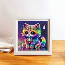 1pc Colorful Tiger Painting 5D Diamond Painting Kit, Suitable For Animal Lovers, [30*30cm/11.8*11.8in] [40*40cm/15.7*15.7in], Acrylic Diamond Mosaic Art For Adult Beginners DIY, Handmade Diamond Painting For Home Decor, Unframed Gift For Family And Friends