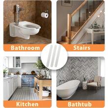 Bathtub Stickers Non Slip White Anti Slip Shower Strips Tubs Safety Shower Treads Adhesive Sticker For Bathroom Bathtub Shower Floor Ladders With Scraper 24Pcs - White - View 6