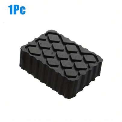 1PC Rubber Block, Solid Rubber Car Lift Pads, Rubber Lift Block, Anti-Skid Lift Block Spacer Pad For Car Lifts, Jacks And Racks