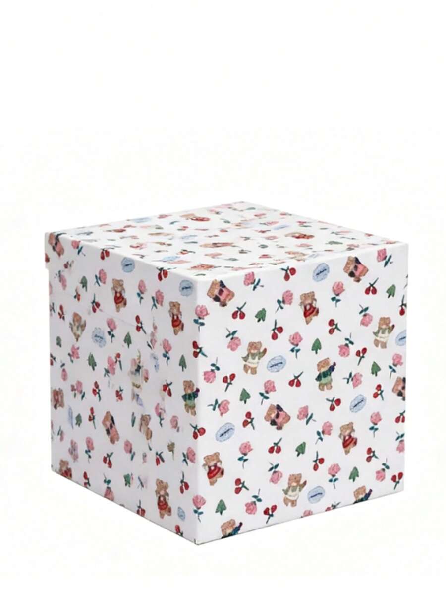 Juego de 3 cajas de regalo de embalaje con patrón premium, cajas de regalo de recuerdo, cajas de regalo de cumpleaños, cajas con tapa y fondo estilo Ins, pequeñas/medianas/grandes