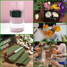 6/10 szt. okrągłych bloków pianki florystycznej, okrągła pianka florystyczna, blok pianki florystycznej do mokrych kwiatów, materiały do kompozycji kwiatowych do projektów rzemieślniczych, sucha pianka florystyczna do sztucznych kwiatów, bloki pianki kwiatowej do dekoracji nawy weselnej