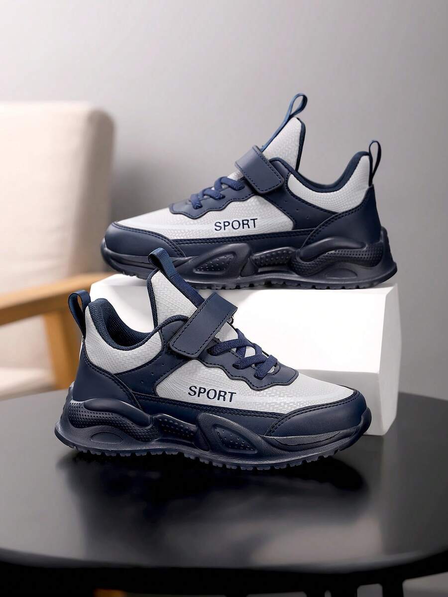 Calçados esportivos infantis, calçados casuais para meninos, tênis de corrida leves e confortáveis