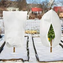 Plant Cover, Winter Pull Rope, Plant Cover, Warm Plant Protection Bag, Antifreeze Cloth Blanket, To Protect Fruit Trees And Potted Plants From Being Eaten By Frozen Animals, Suitable For Winter Antifreeze Cloth, To Protect Outdoor Fruit Trees, Plants, Shrubs, Plant Cover, Winter And Winter Blanket. Reusable Plant Protection Pull Rope Bag, Used For Frost, Frost, Sunlight, Bird And Insect Protection Of Outdoor Plants - Multicolor - View 7