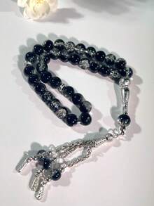 全新 33 件 10 毫米裂纹玻璃穆斯林念珠玫瑰经手链 Tasbih - 彩色 - 查看 7
