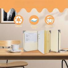 [SMART ACCORDION ORGANIZER]Dokumenten-Ordner mit Verstärkter Bindung & Verschlussklappen - Für A4 Unterlagen & Kleinkram - Ideal für Büro, Homeoffice & Schule - Beige 32x27cm - Standard - Übersicht 6