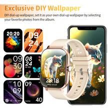 Full Touch Smart Sports Watch, (Answer/Make Calls), Message Reminders, Smart Notifications, More Than 100 Sports Modes, Pedometer/Exercise Tracking, Large 1.83-Inch Watch Face, Remote Camera, 180mAh USB Rechargeable Battery, Smartwatch For Android And IOS Phones, Perfect Gift For Friends, Music Playback Control, Smartwatch For Men And Women, Fitness Tracker, Fashionable Smartwatch - Nhiều màu - Xem 7