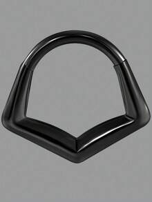 1 pieza Pendiente de aro de acero inoxidable de 16G con geometría asimétrica punk para la nariz, el septo, el labio, el cartílago y Daith como regalo para mujeres