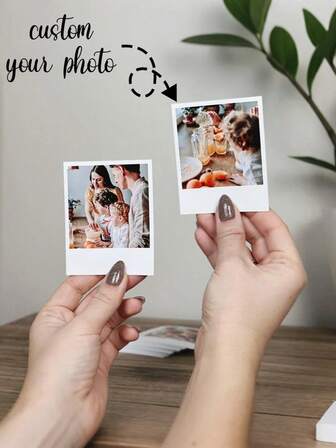 1-50 piezas Impresión de foto instantánea personalizada, Impresión de foto personalizada, Regalos personalizados, Regalos de boda, Regalos de cumpleaños, Regalos navideños, Decoración de fotos de pareja personalizadas, Regalos de cumpleaños y Navidad personalizados, Regalos únicos para familiares y amigos, Regalos ideales para novia y novio, Adecuado para cumpleaños, vacaciones, Navidad, boda, aniversario