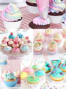 100 buah Kantong Piping, Kantong Dekorasi Kue Tebal, Kantong Frosting Plastik Tahan Lama untuk Dapur dan Restoran, Produk Dekorasi Kue DIY, Alat Memanggang Penting untuk Dekorasi Makanan Penutup - Clear - View 7
