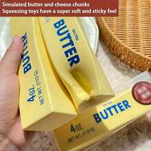 Sensory Decompression Cheese Stick - Soft Slow-Rebound Stress Reliever, Emotional Relaxation Toy Adults & Teens - 1pc - 查看 6