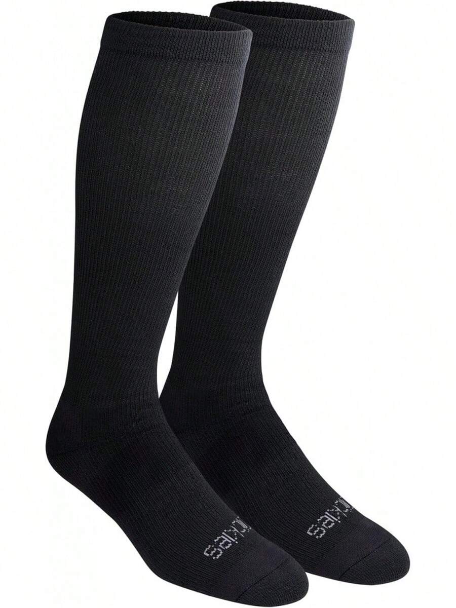 ¡RecomendadoDickies Light Compression Comfort Over-the-calf Socks, Available in M-xxl (2, 4 Pairs) Calcetines de compresión Hombre¡Top de Temporada - Negro Sólido (2 Pares) - Ver 1