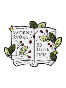 1PC Book Lovers Enamel Pin Books Brooch Pines Lapel Pins Badge On Backpack Clothing Accessories Fashion Jewelry Gift