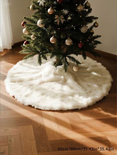 1 件白色蓬松圣诞树裙，纯白蓬松质感，宛如皑皑白雪，柔软舒适，为圣诞树增添温馨浪漫的氛围，使整体设计更加完整喜庆。采用柔软亲肤材质，舒适易安装。适用于装饰客厅、卧室、书房等空间的圣诞树。厨房地毯