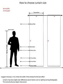 Rèm Sheer một tấm chắc chắn - Cà phê nâu - Xem 4
