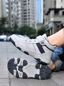 新款儿童运动鞋，男童休闲靴，时尚童鞋 - 灰色 - 查看 8