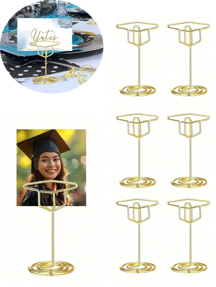 5 Stücke/3 Stücke/1 Stück Abschlusskappe, goldener multifunktionaler Visitenkartenhalter, Notizzettelhalter, Kartenhalter, Nachrichtenhalter, Papierhalter, Büro Schreibtischhalter