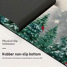 1 buc Covoraș de Stropire cu Temă de Crăciun, Covoraș de Picurare pentru Chiuveta de Baie de Acasă, Design de Reni și Brad de Crăciun, Potrivit pentru Diverse Robinete, Fabricat din Material de Cauciuc cu Gel de Siliciu - Multicolor - Vizualizare 8