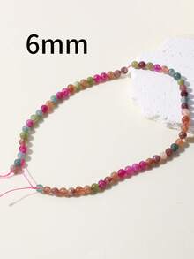 1 pieza Cuentas redondas de berilo multicolor de 4/6/8/10 mm, materiales para hacer joyas DIY para cuentas, tejido, regalos