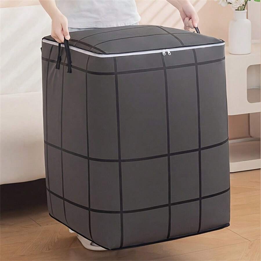 Large Capacity Bag-In-Bag Storage Bag, Large Capacity Outdoor Storage Bag, Suitable For Quilts, Bedding, Clothes And Underwear - Portable, Lightweight, With Zipper And Handle, Easy To Carry, Laundry Basket