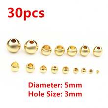 2-8mm不鏽鋼金色間隔珠魅力珠子,diy手鍊,項鍊,珠寶製作配件,吊飾