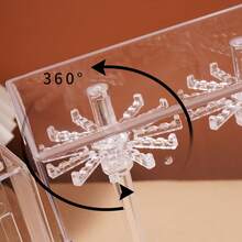 1pc Transparent Dust-Proof Necklace Storage Box, Large Capacity Jewelry Organizer Display Stand For Bracelets And Accessories