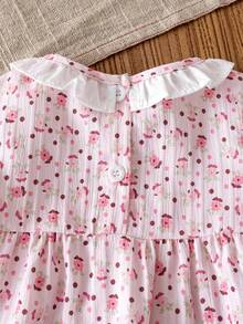 3pcs/Set Baby Girls' Fashionable Princess Dress, Pants And Headband Set, Long Sleeve, Spring/Autumn