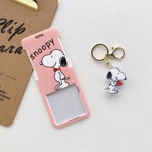 1 Piece Single Person Snoopy Student Meal Card, Campus Card Set, Bus And Subway Card, Yangchengtong Comic Peanut Retractable Keychain (Style Random) - Multicolor - View 3