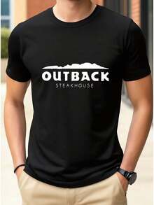Outback Steakhouse Shirt For Men - Black - 黑色 - 查看 1