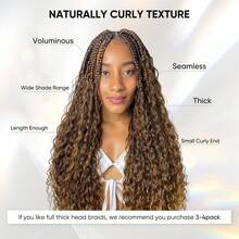 P4/27 Human Braiding Hair 26 Inch 100g Ombre Highlight Deep Wave Bulk No Weft Curly Bundles Human Hair Extensions Knotless Braids Wet And Wavy (4/27) - S4/27 - Xem 5