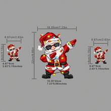 3 قطع/3 قطع/4 قطع من ملصقات الملابس بتصميم بابا نويل قابلة للغسيل، ملصقات نقل الحرارة للتي شيرتات النساء/الرجال، الحقائب الظهرية، الوسائد، الشارات الزخرفية، الملصقات، قبعات البيسبول، الحقائب الظهرية، وغيرها