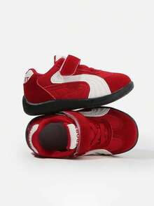 1 Pair Children's Spring/Autumn New Korean Fashion PU Soft Sole Non-Slip Unisex Outdoor Casual Sports Shoes