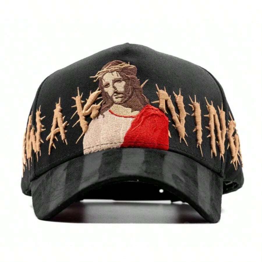 Gorra Cristo X Rude Awakenings Jesucristo Premium Negra Premium Hats Moda Negra The Dandy Hats. - Negro - Ver 1