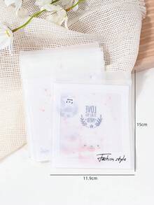 20 件圣诞卡通圣诞老人铃铛驯鹿星星圣诞树印花礼品袋珠宝配饰收纳袋适用于节日派对婚礼家居，混合装随机发货 - 彩色 - 查看 11