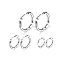 2pcs/6pcs Simple Non-Piercing Ear Cuff Hoop Earrings, Punk Jewelry Set