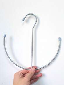 1pc U-Shaped Multi-Functional Belt Rack, Stainless Steel Solid Metal Coated Belt, Tie, Scarf Organizer