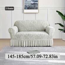 1PC High Elastic Sofa Cover Suitable For 1/2/3/4 Seat Jacquard Skirt Sofa Cover Cat Claw Proof Easy To Clean Machine Washable Sofa Protector Suitable For Bedroom Office Living Room Home Decoration All-Inclusive Sofa Cover Valentine's Day Gifts Valentine's Day Decorations - Màu Xám nhạt - Xem 13