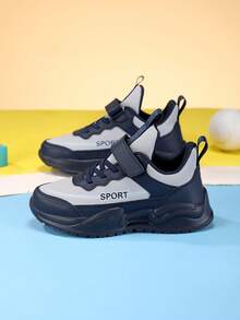 Calçados esportivos infantis, calçados casuais para meninos, tênis de corrida leves e confortáveis