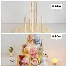 1 pieza Caja de almacenamiento giratoria de 360° de peluche, gabinete de exhibición a prueba de polvo de acrílico, estante giratorio cilíndrico ampliado para muñecas colgantes, viene con 24 soportes fijos, muy adecuado para muñecos de peluche de monstruos (excluyendo muñecas). El colgante de muñeca no se cae fácilmente, lo que lo convierte en una buena opción de regalo para las personas, y también es muy adecuado para decorar fiestas, Navidad y otros eventos.