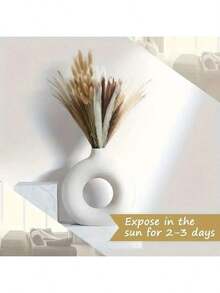 200 Pampas Grass For Bohemian Style Home Decor, 17 Inch Neutral Dried Pampas Flowers For Western Modern Bedroom Dining Table Bathroom Wedding Baby Shower Decoration, For Elegant Flower Arrangements, Home And Table Decor Home, Kitchen Supplies